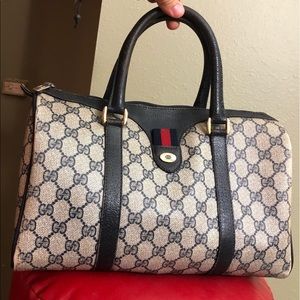 Gucci Vintage Web Boston Ophidia Satchel